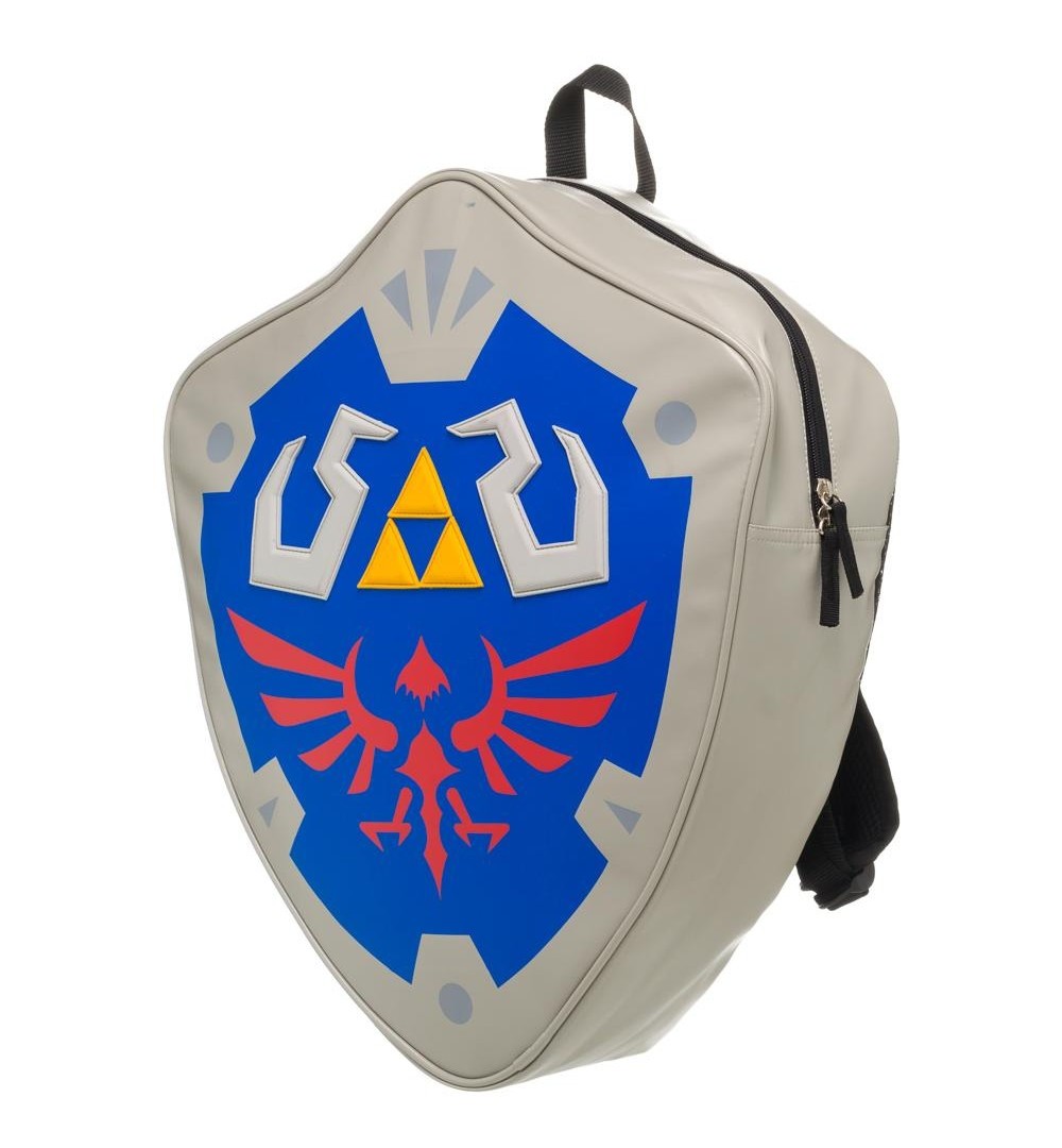 Nintendo Legend of Zelda Licensed Triforce Shield Backpack Grey School Book Bag eBay